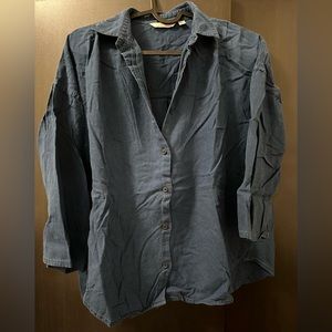 UNIQLO Navy Blue Top